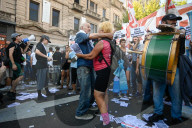 Retirees Protest At The National Congress In Buenos Aires, Argentina