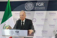 Mexican Attorney General Alejandro Gertz Manero Holds News Conference