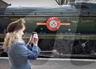 Canadian Pacific steam locomotive restored in Alresford, UK.