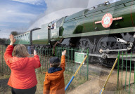 Canadian Pacific steam locomotive restored in Ropley, UK.
