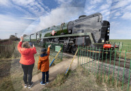 Canadian Pacific steam locomotive restored in Ropley, UK.