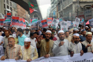 Protest In Dhaka Against Attacks On Palestine