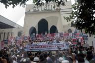 Protest In Dhaka Against Attacks On Palestine