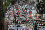 Protest In Dhaka Against Attacks On Palestine