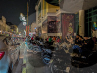 Nighttime Ice Cream Enjoyment In Hanoi’s Old Quarter