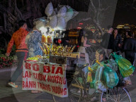 Nighttime Street Food Scene By Hoan Kiem Lake