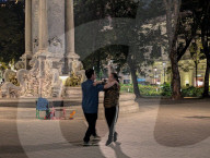 Nighttime Social Dancing In The Vietnamese Capital Of Hanoi