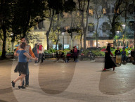 Nighttime Social Dancing In The Vietnamese Capital Of Hanoi