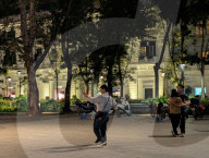 Nighttime Social Dancing In The Vietnamese Capital Of Hanoi