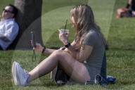 Londoners Enjoy the Sunshine