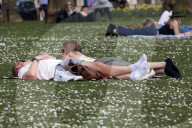 Londoners Enjoy the Sunshine