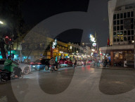 Road Traffic At Night In Hanoi