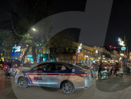Road Traffic At Night In Hanoi