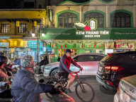Road Traffic At Night In Hanoi
