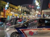 Road Traffic At Night In Hanoi