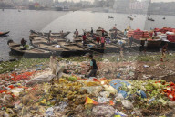 River Pollution In Bangladesh.