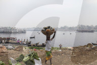 River Pollution In Bangladesh.