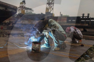 Shipbreaking Yard In Bangladesh.