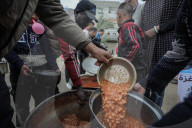 Gaza food distribution