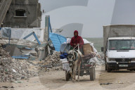 Palestinians search for safety