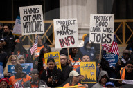 U.S. Postal Service Workers National Day Of Action Against Privatization