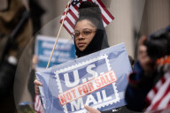 U.S. Postal Service Workers National Day Of Action Against Privatization