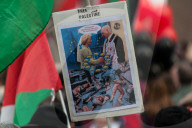 Pro-Palestinian Demonstrators In Rome Protest Israel's Renewed Bombing Campaign Against Gaza