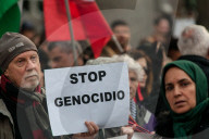 Pro-Palestinian Demonstrators In Rome Protest Israel's Renewed Bombing Campaign Against Gaza