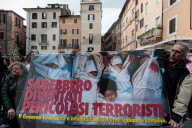 Pro-Palestinian Demonstrators In Rome Protest Israel's Renewed Bombing Campaign Against Gaza