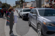 Teachers Protest At The International Bridge In Ciudad Juárez