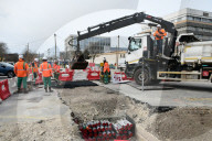 Work On The Future Tram System In Lyon