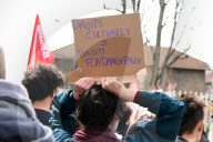 Protesters From The Cultural Sector In Lyon
