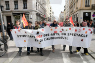 Protesters From The Cultural Sector In Lyon