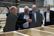 Bruno Bonnell Visits The Bois Paille Factory In Villefranche-sur-Saone