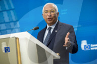 Press conferencies after EU Summit on defence spendings at European Council headquarters in Brussels, Belgium.