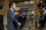 Press conferencies after EU Summit on defence spendings at European Council headquarters in Brussels, Belgium.