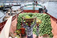 Watermelons Fruit Market In Dhaka.