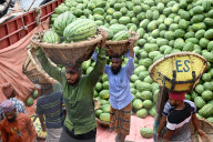 Watermelons Fruit Market In Dhaka.