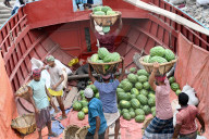Watermelons Fruit Market In Dhaka.