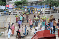 Watermelons Fruit Market In Dhaka.