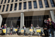 “Study-in” demonstration at Department of Education