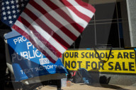 “Study-in” demonstration at Department of Education