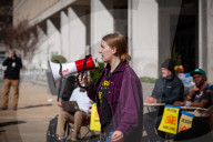 “Study-in” demonstration at Department of Education