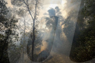 Forest Fire Rages In Nepal