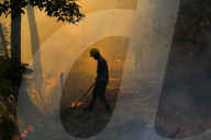 Forest Fire Rages In Nepal