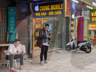 Street Scene On Nguyen Trai Road In Hanoi