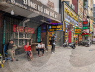 Street Scene On Nguyen Trai Road In Hanoi