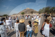 People Welcoming Spring Equinox In Queretaro