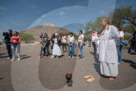 People Welcoming Spring Equinox In Queretaro