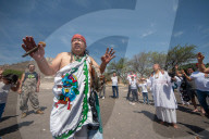 People Welcoming Spring Equinox In Queretaro